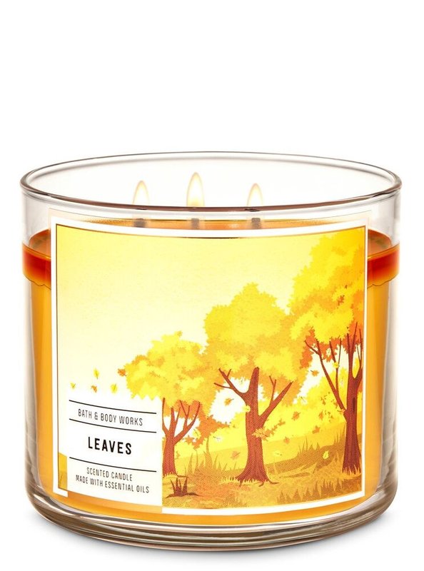 Bath & Body Works Leaves 3-Wick Candle (14.5 oz)