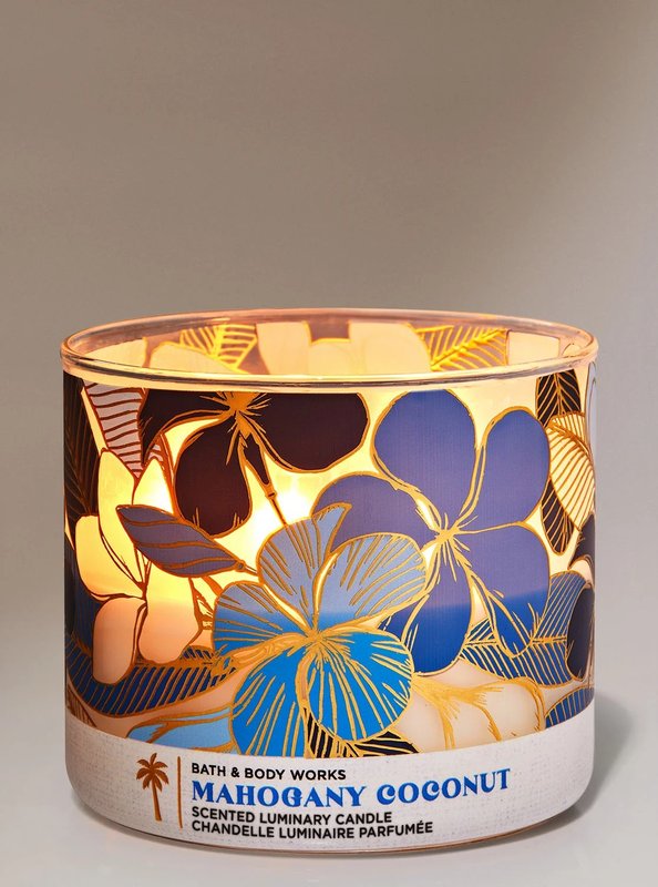 Bath & Body Works Mahogany Coconut 3-Wick Candle
