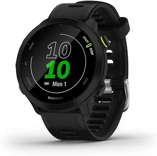 Garmin Forerunner 55 GPS Running Smartwatch (Black)