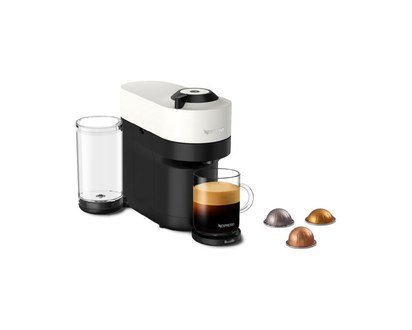 Nespresso Vertuo Pop+ Coffee & Espresso Machine by Breville, Coconut White