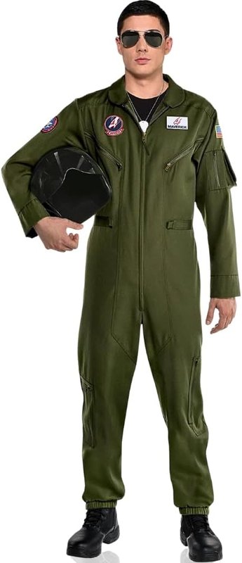 Party City Top Gun: Maverick Flight Costume for Men