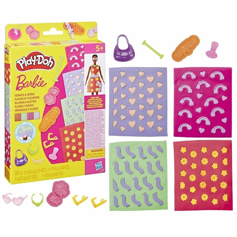 Play-Doh Barbie Flowers and Florals Patterns Pack (Doll Not Included)