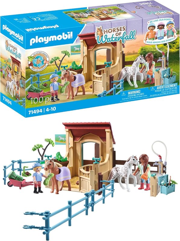 Playmobil Riding Stable — Horses of Waterfall (71494, 100 pcs)