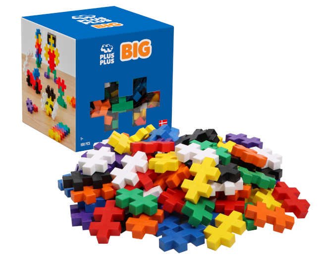 Plus-Plus Big Open Play Set (100 Pieces, Basic Colors)