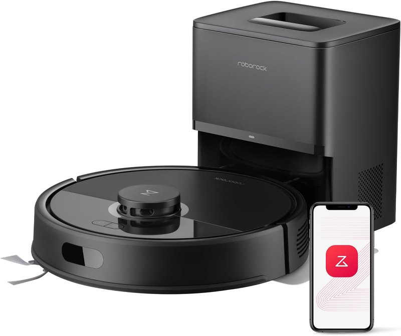 Roborock Q7 L5+ Robot Vacuum and Mop, Self-Emptying, Dual Anti-Tangle System, 8,000Pa