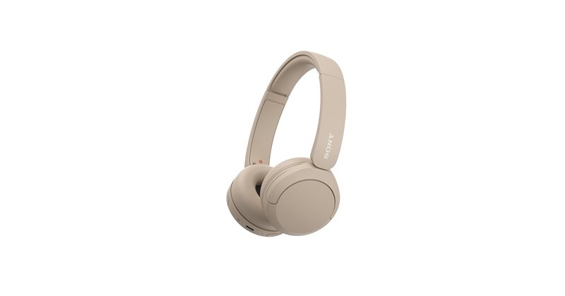 Sony WH-CH520 On-Ear Bluetooth Headphones with Microphone - Cappuccino