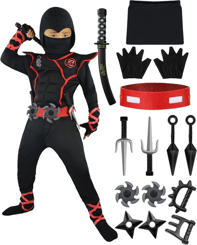 Spooktacular Creations Boys Ninja Deluxe Costume