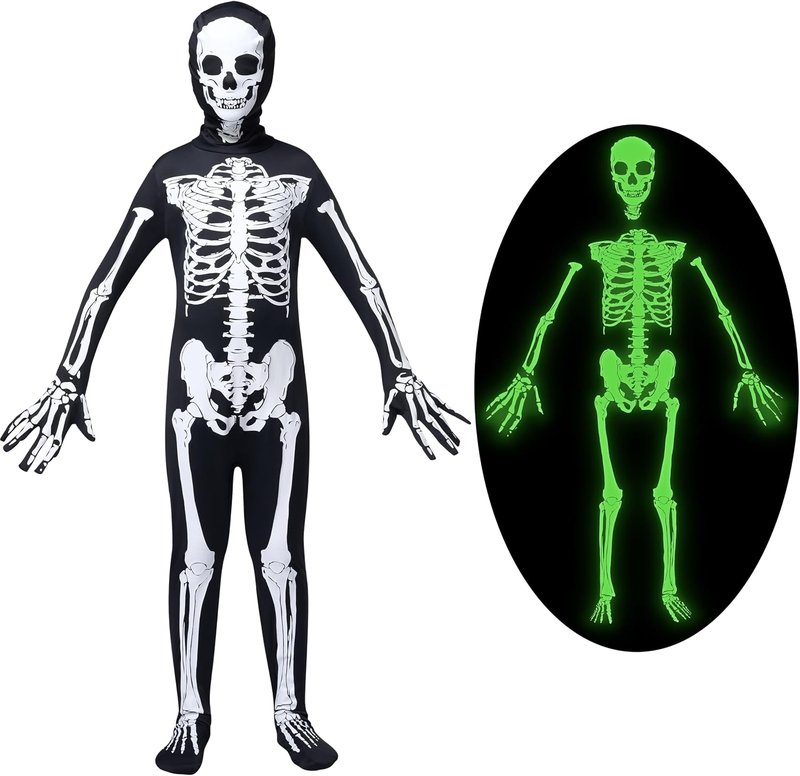 Spooktacular Creations Halloween Kids Scary 3D Skeleton Costume for Boys