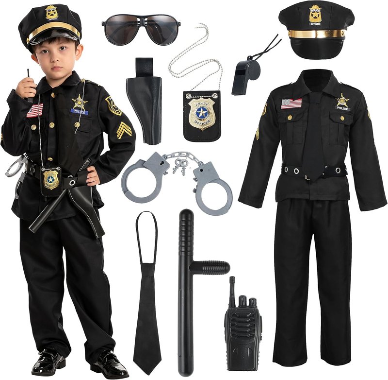 Spooktacular Creations Police Costume for Kids - Cop Outfit Set