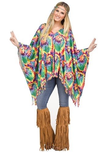 Women's Hippie Poncho Costume (HalloweenCostumes.ca)